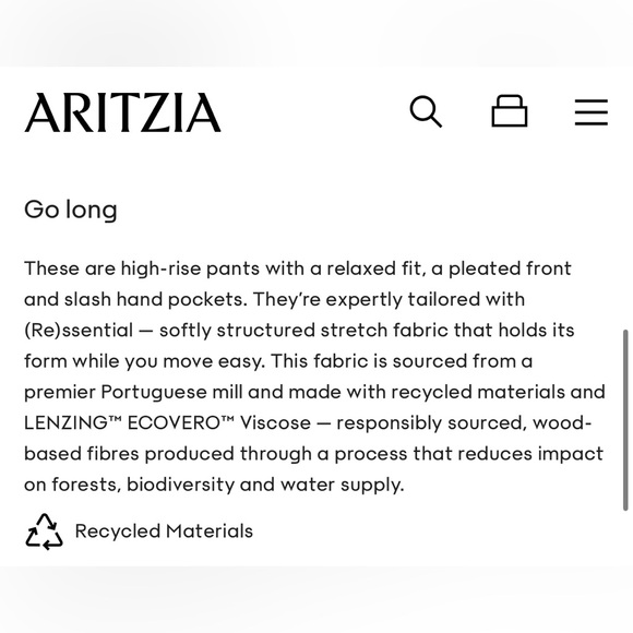 NWT Aritzia Babaton Pleated Pant in Dark Night Navy Size 6 - Picture 11 of 15